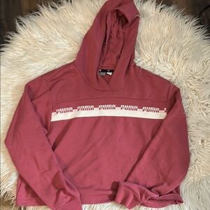 PUMA Rose Hoodie sz medium with Logo Stripe